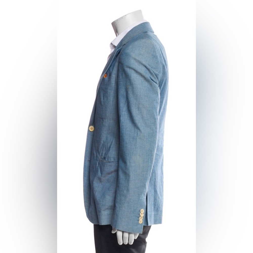 Shipley & Halmos Men's Blue Blazer (US 40, L) - Picture 4 of 4